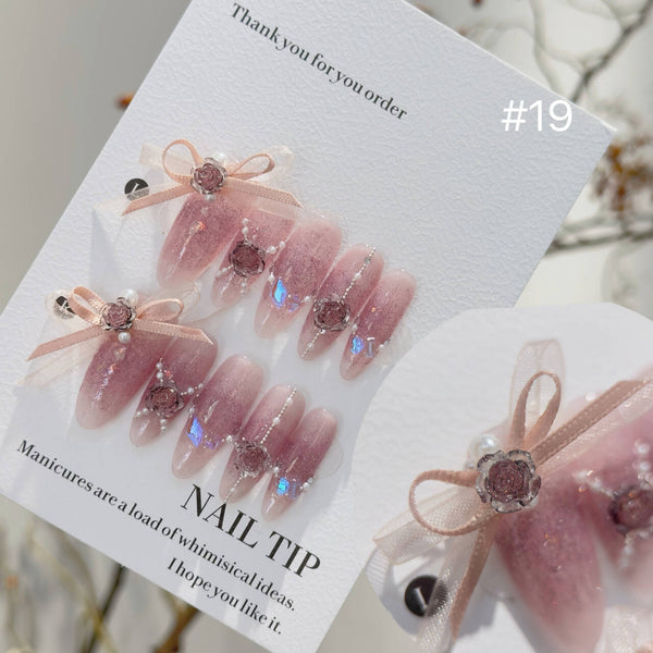 Handmade Long Pearl Mountain Ice Transparent Camellia Wear Armor