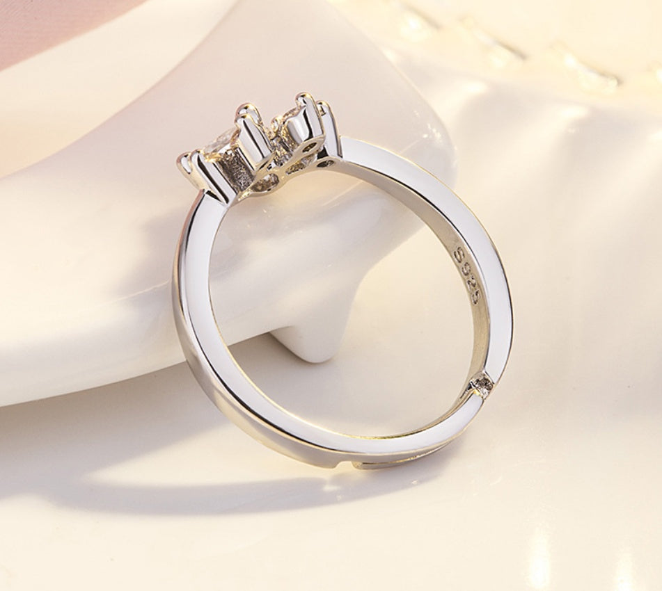 Paw Charm Animal Ring Set