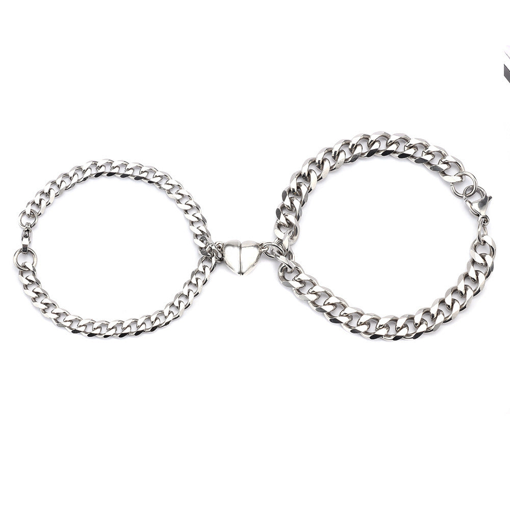 Magnet Love Couple Bracelet Set