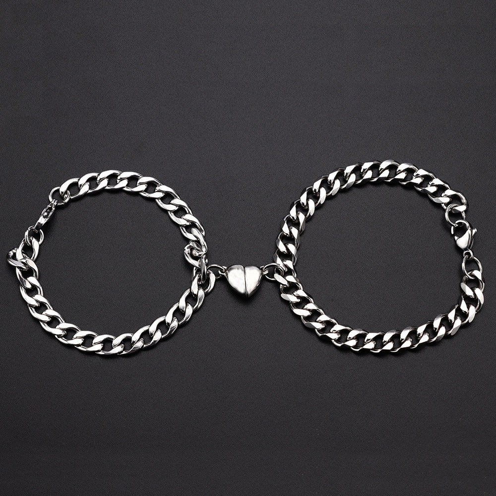 Magnet Love Couple Bracelet Set