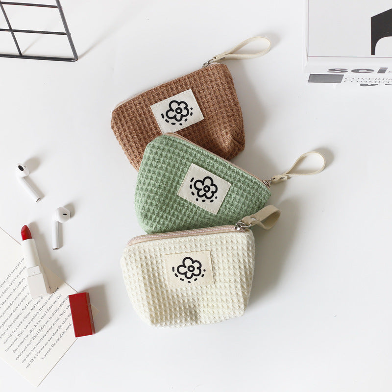 Waffle Charm Mini Pouch