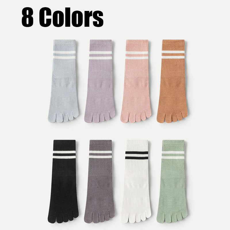 Women’s Non-Slip Five-Finger Sports Socks Set