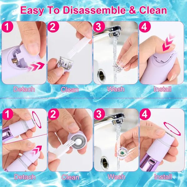 2 - in - 1 Waterproof Bikini Trimmer - Zenoora