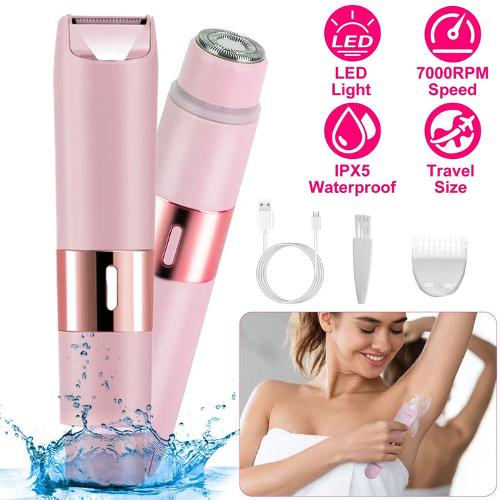 2 - in - 1 Waterproof Bikini Trimmer - Zenoora