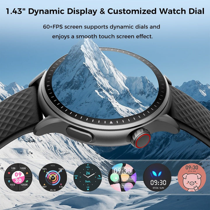 2025 New 1.43 - inch Disc Smart Watch Fitness Tracker - Zenoora