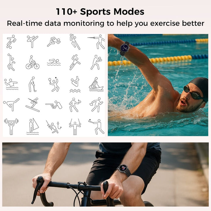 2025 New 1.43 - inch Disc Smart Watch Fitness Tracker - Zenoora