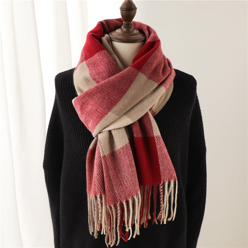 Thick Tassel Cashmere Shawl