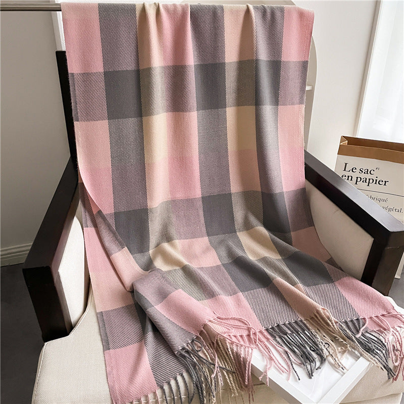 Thick Tassel Cashmere Shawl