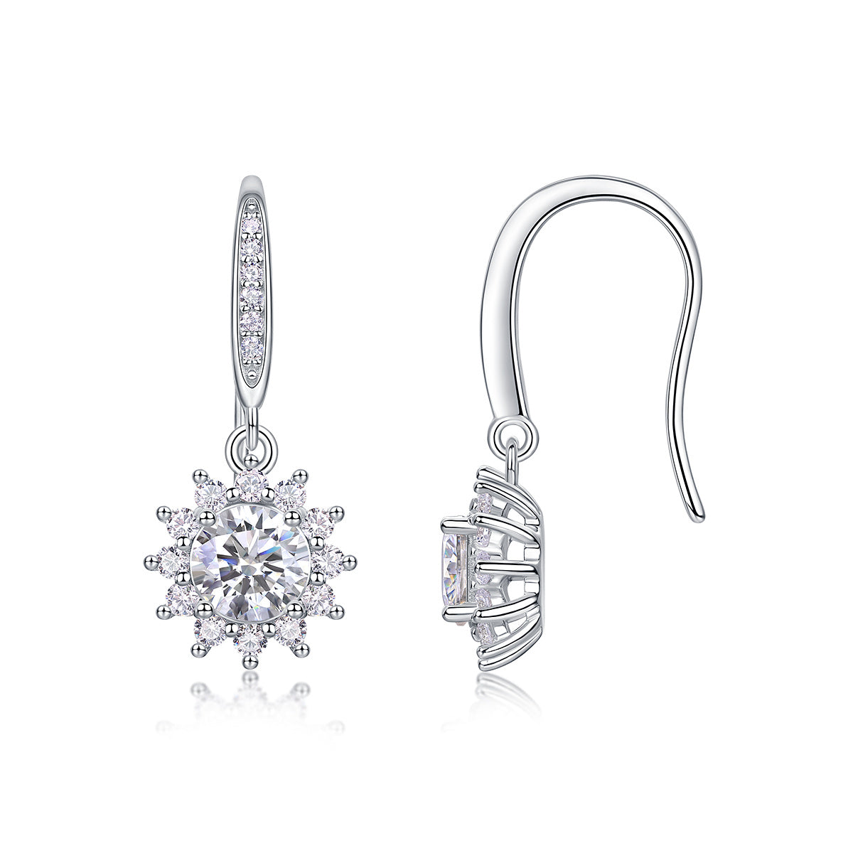 Qingcheng Moissanite Earrings Set