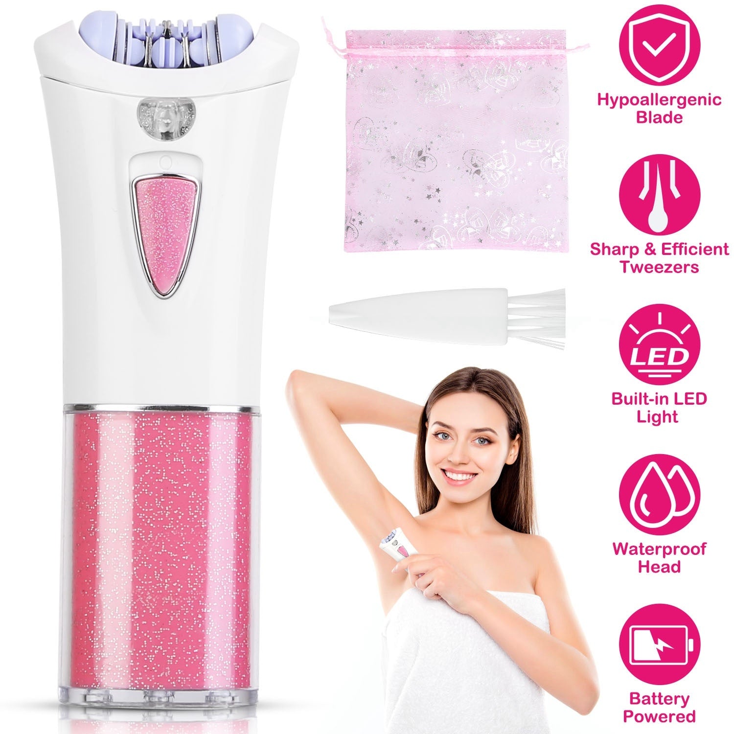 Cordless Glide Epilator with LED Light