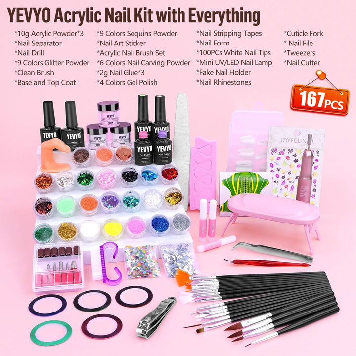 4 Colors Gel Polish And UV Light Nail Kit - Zenoora