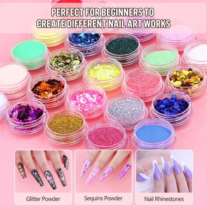4 Colors Gel Polish And UV Light Nail Kit - Zenoora