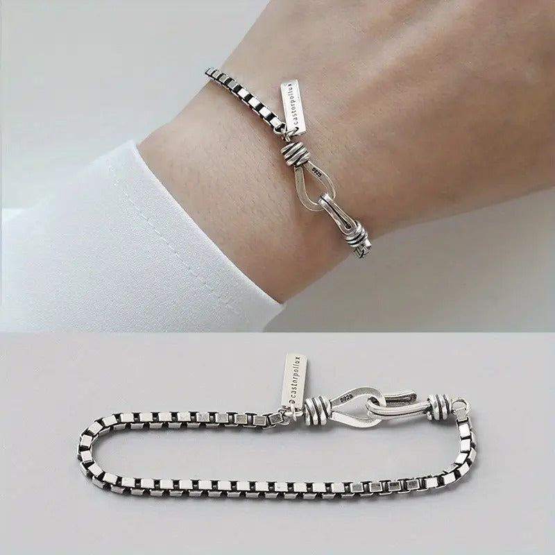 Lxalry Vintage Box Chain Cross Bracelet