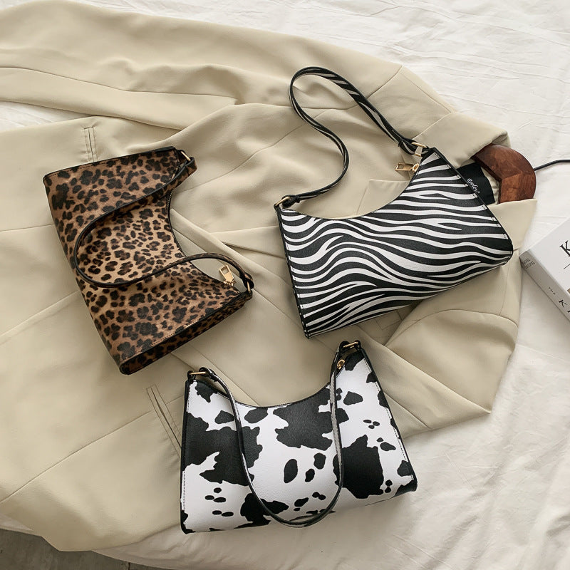 Wild Stripes Leopard Shoulder Bag