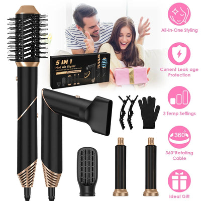 5 - in - 1 Hot Air Styler Set - Zenoora