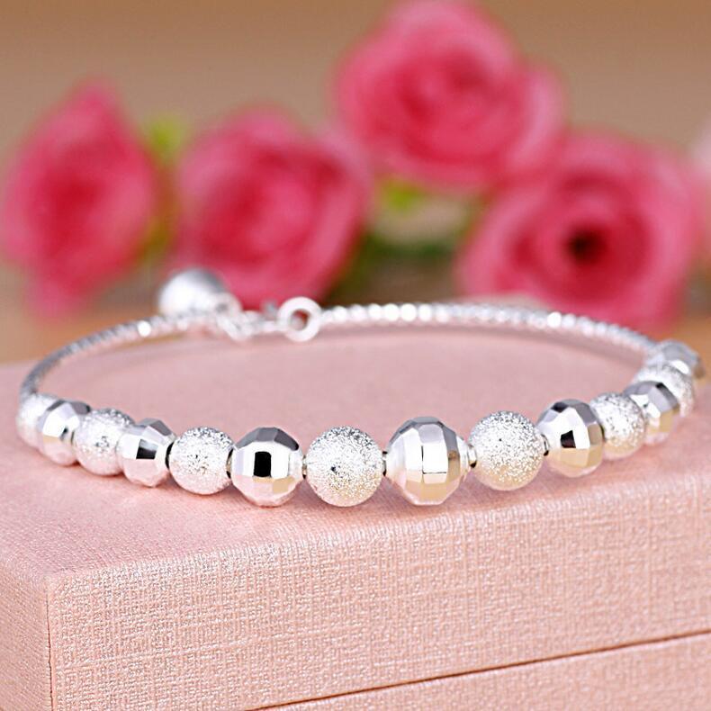 Silver Bell Charm Bracelet