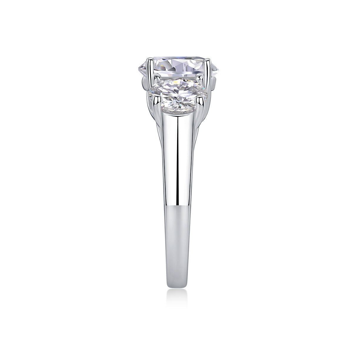 Three Lives of Fortune Moissanite Ring Set