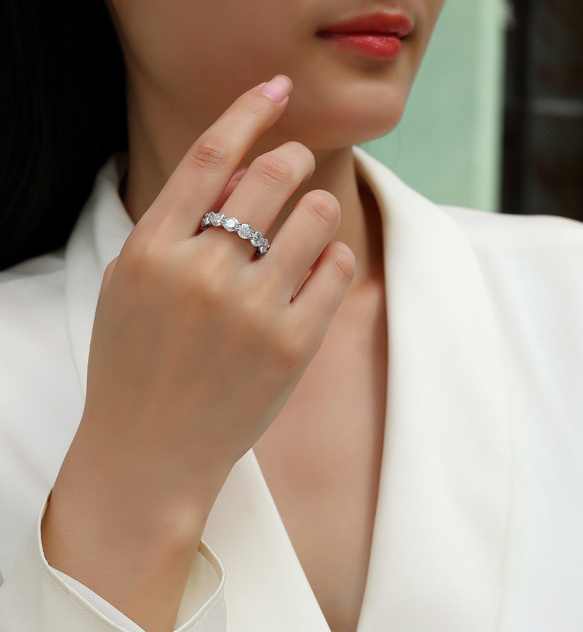 Dazzling Moments Moissanite Jewelry Set