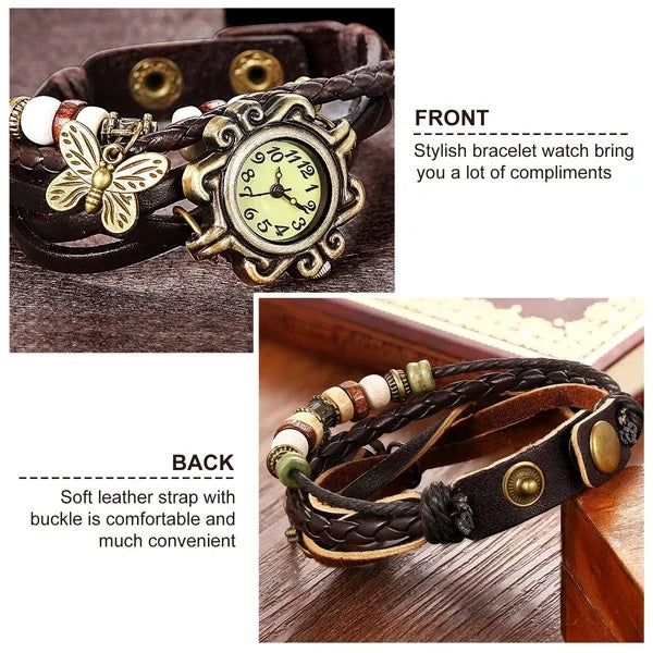 Vintage Bohemian Leather Watch
