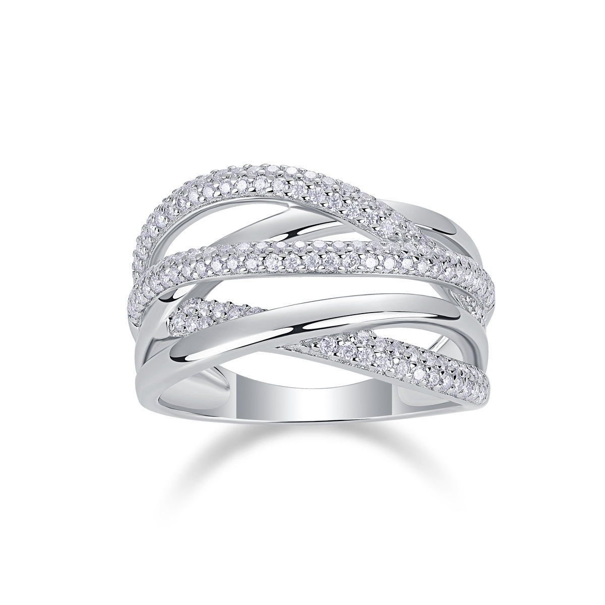 Brilliant Interweaving Moissanite Jewelry Set
