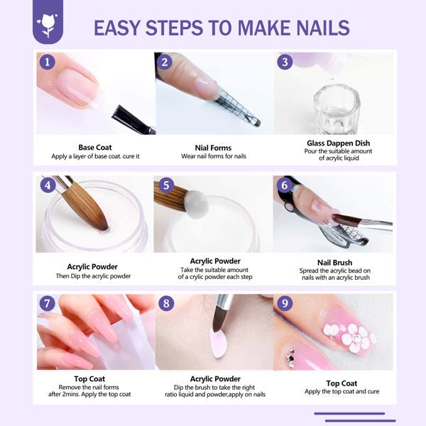 Acrylic Nail Polish Kit - Zenoora
