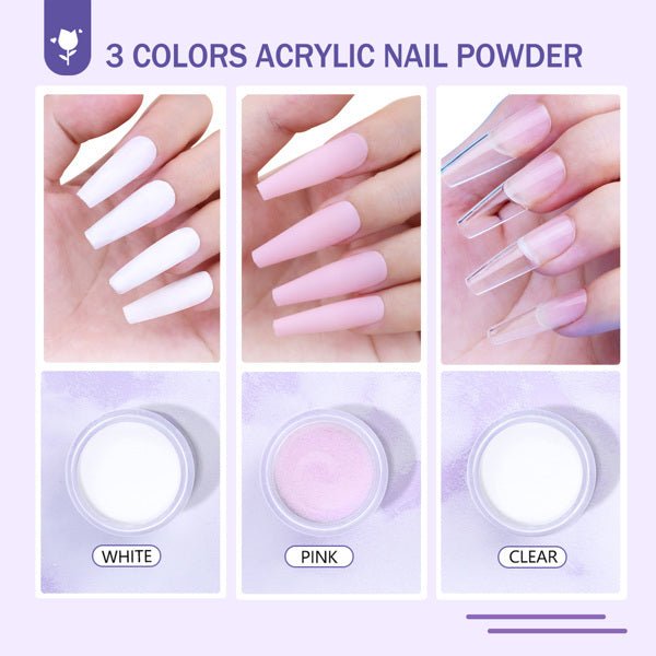 Acrylic Nail Polish Kit - Zenoora