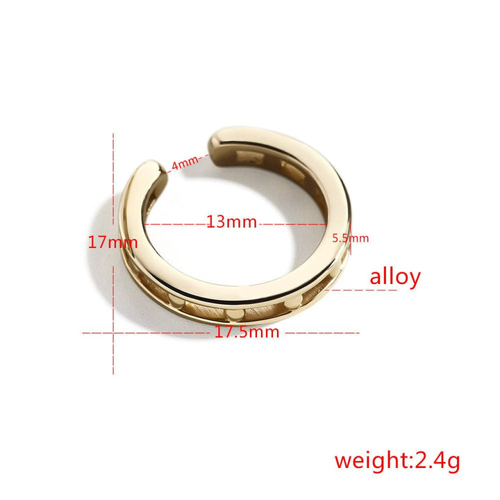 Alloy pin rhinestone stud earrings - Zenoora