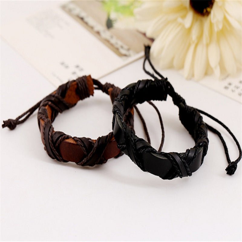Asgard Crafted Leather Nordic Arm Bracelet - Zenoora