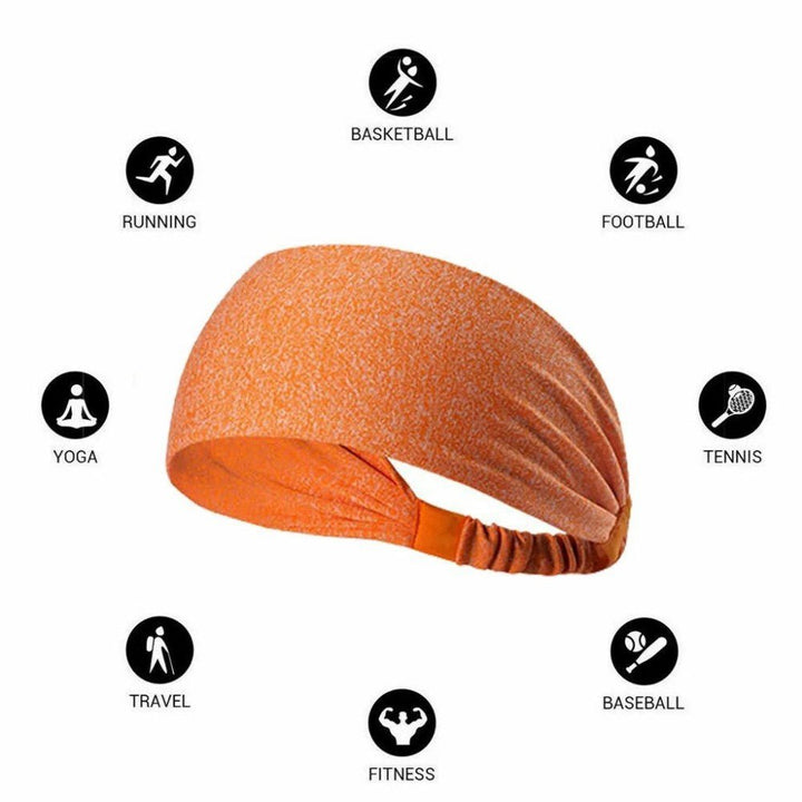 Athletic Non - Slip Headbands (5 - Pack) - Zenoora