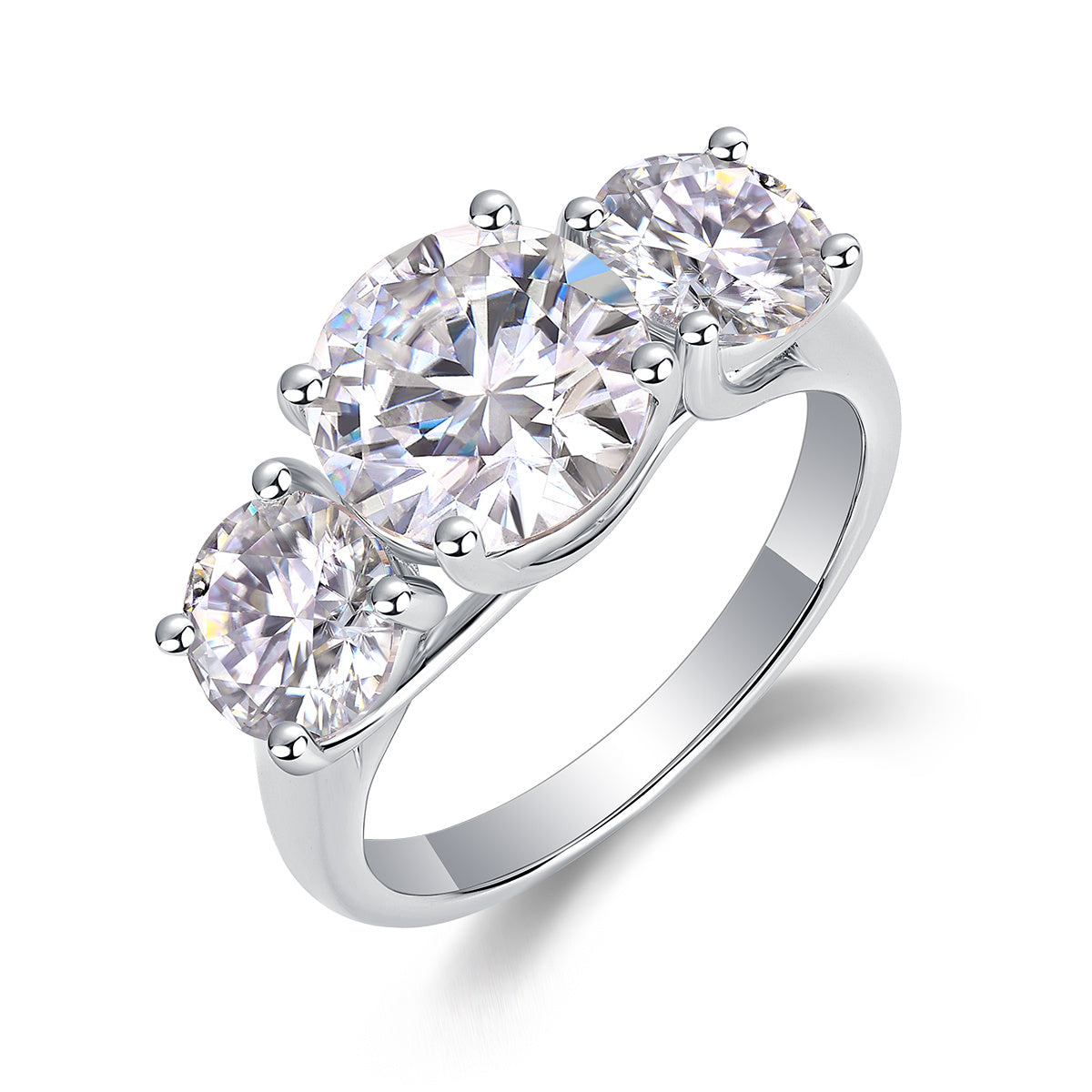 Three Lives of Fortune Moissanite Ring Set