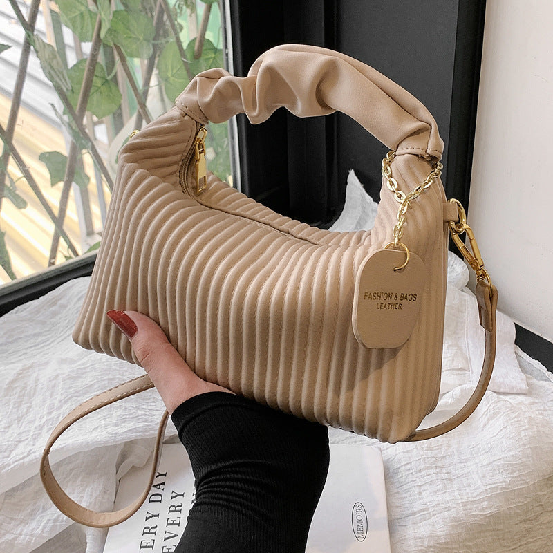 Cloud Luxe Pleated Crossbody