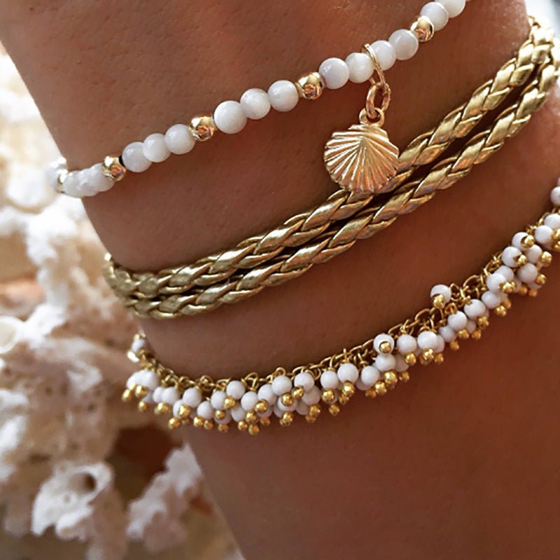Boho Soul 3 - Piece Anklet Set - Zenoora