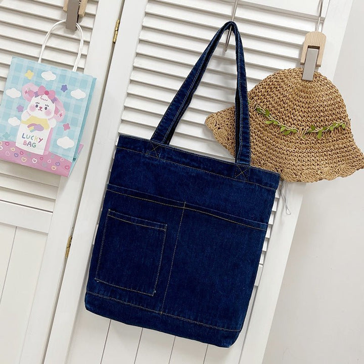 Casual Blue Tote - Zenoora