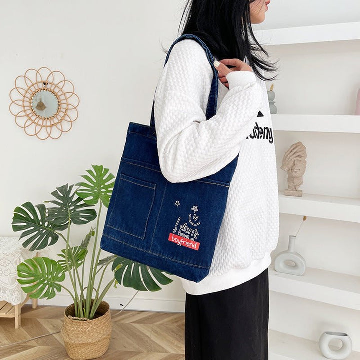 Casual Blue Tote - Zenoora