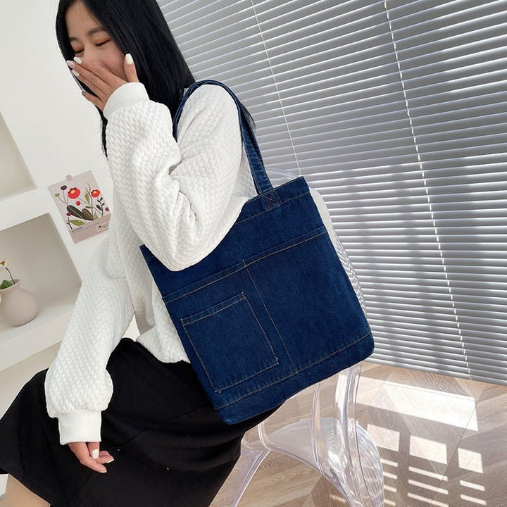 Casual Blue Tote - Zenoora