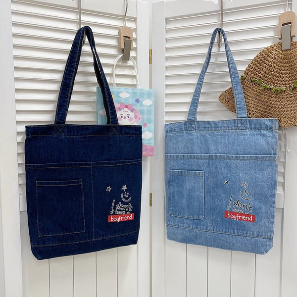 Casual Blue Tote - Zenoora