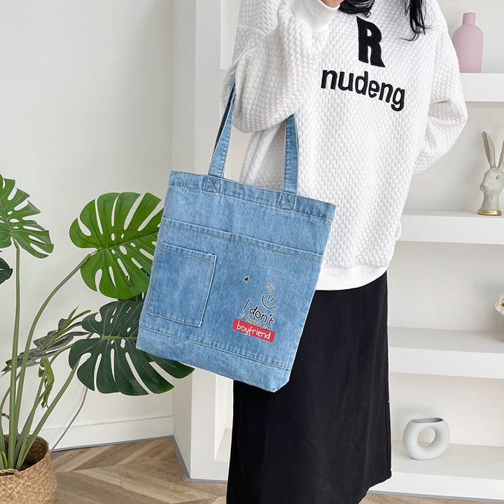 Casual Blue Tote - Zenoora