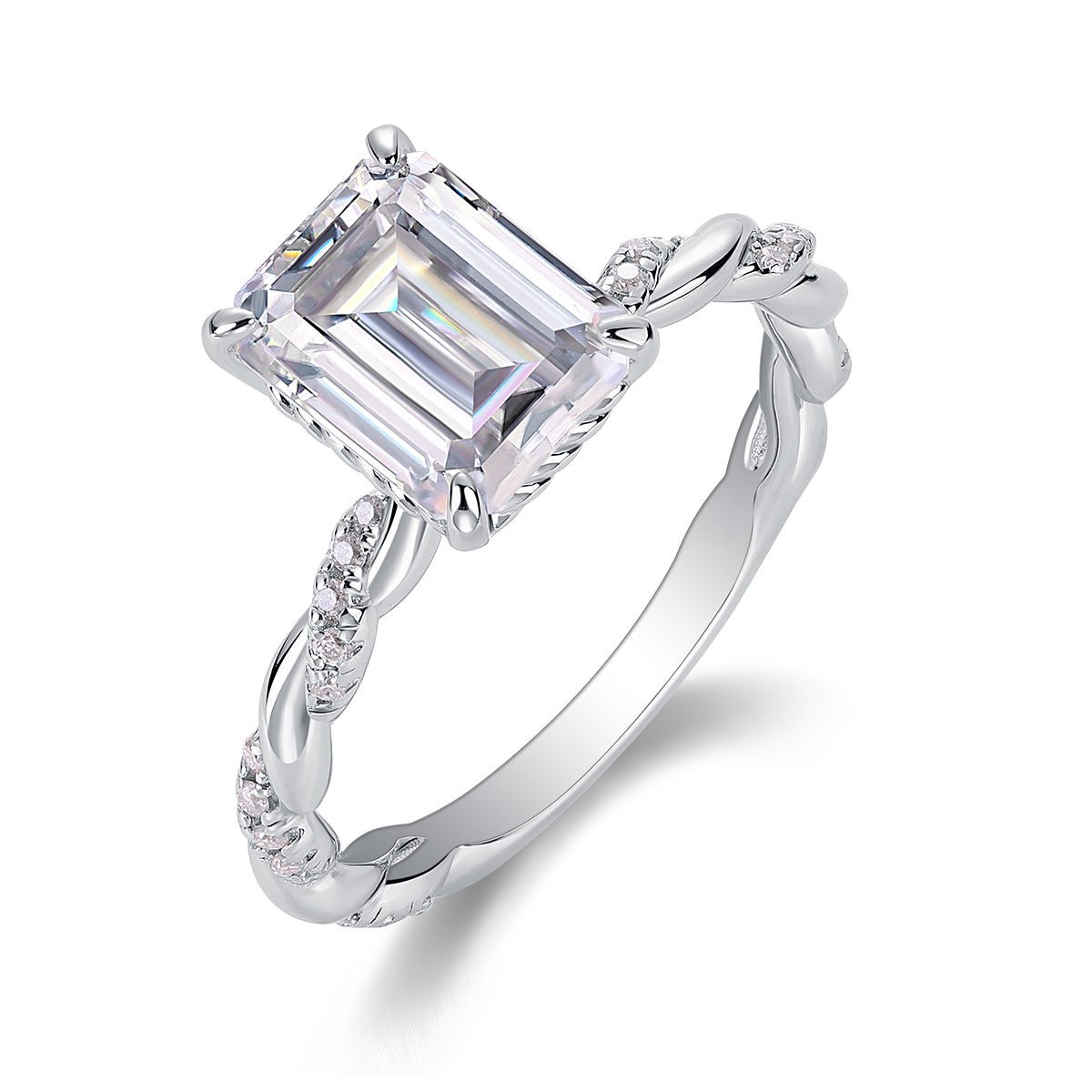 Chasing Light Moissanite Ring Set - Zenoora