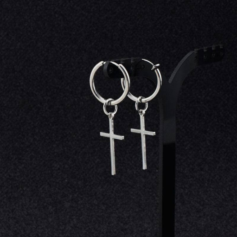 Cross stud earrings - Zenoora