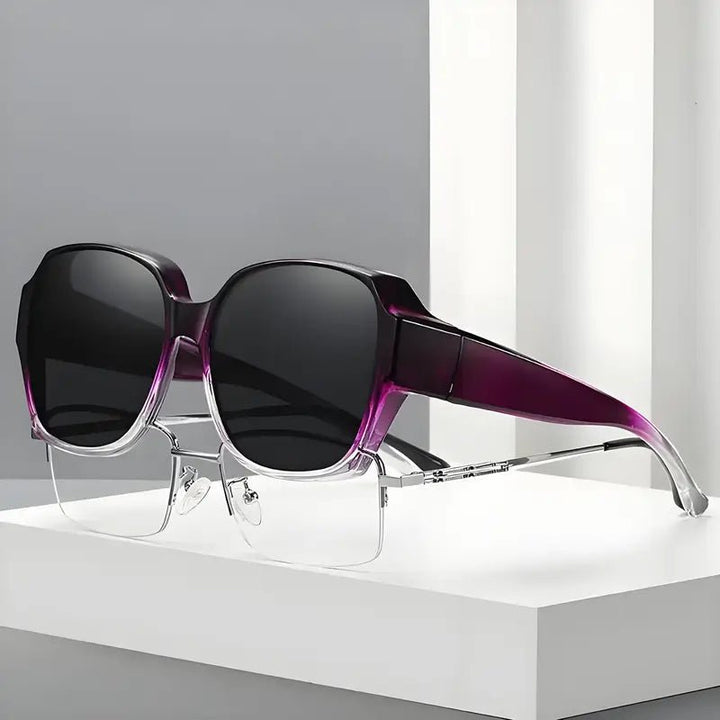 Crystal Clip - On Fashion Glasses - Zenoora