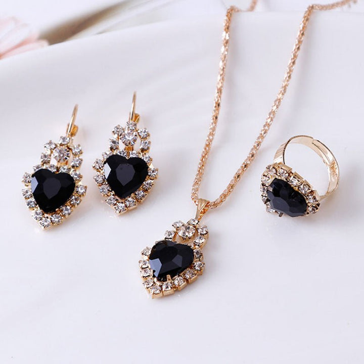 Crystal Drop Rhinestone Jewelry Set - Zenoora