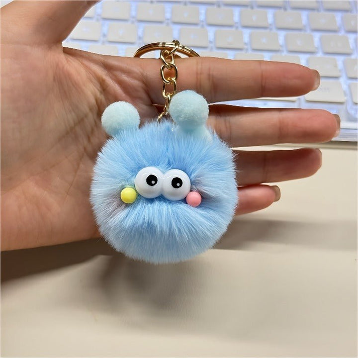 Cute Cartoon Plush Keychain Set - Zenoora