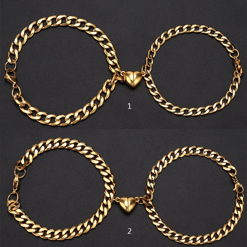 Lxalry Love Magnet Couple Bracelet Set