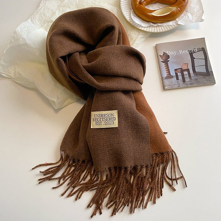 Double - Sided Cashmere Scarf - Zenoora