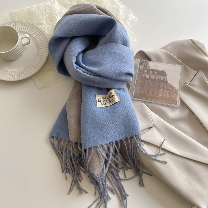 Double - Sided Cashmere Scarf - Zenoora
