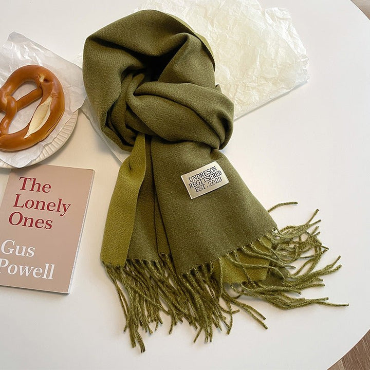 Double - Sided Cashmere Scarf - Zenoora