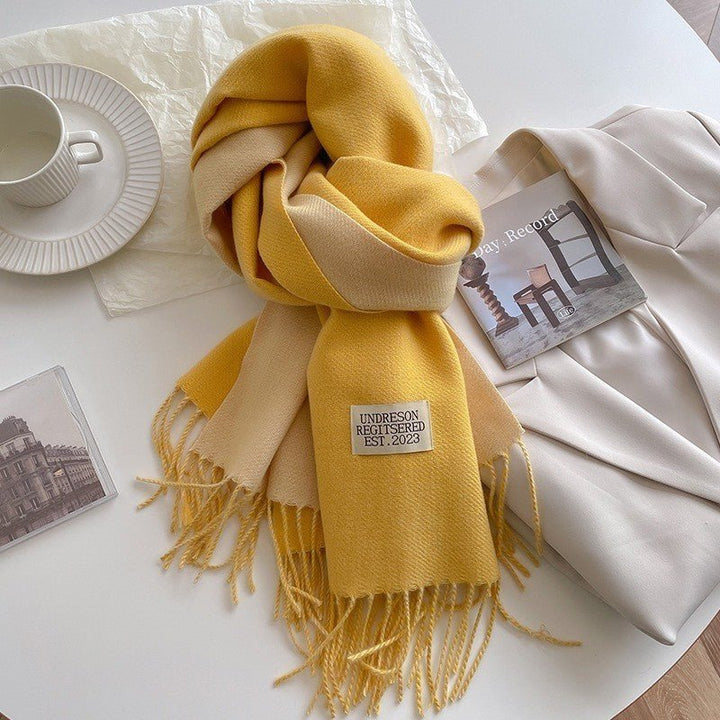 Double - Sided Cashmere Scarf - Zenoora