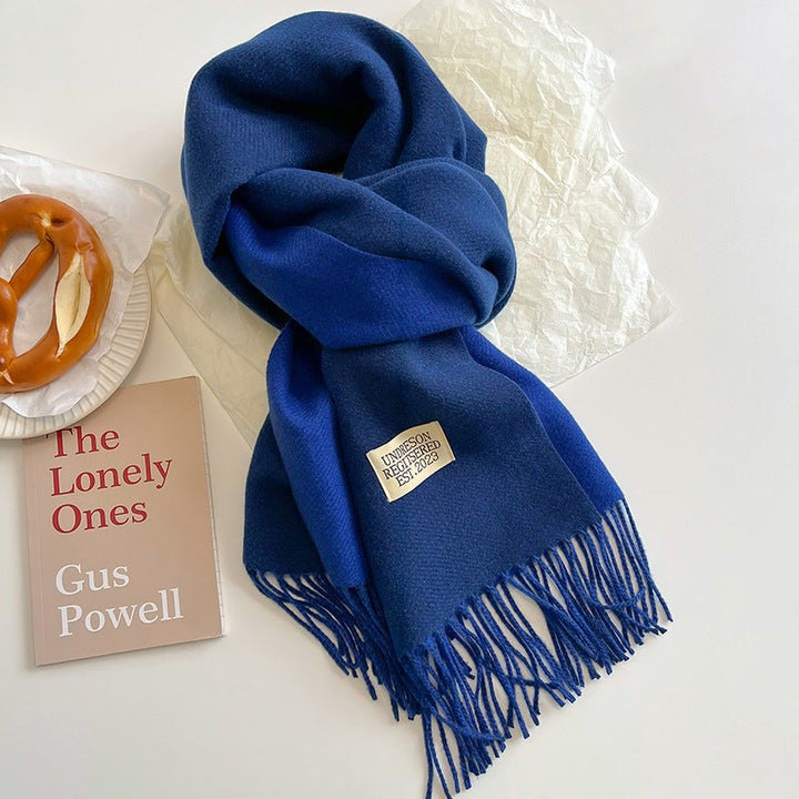 Double - Sided Cashmere Scarf - Zenoora