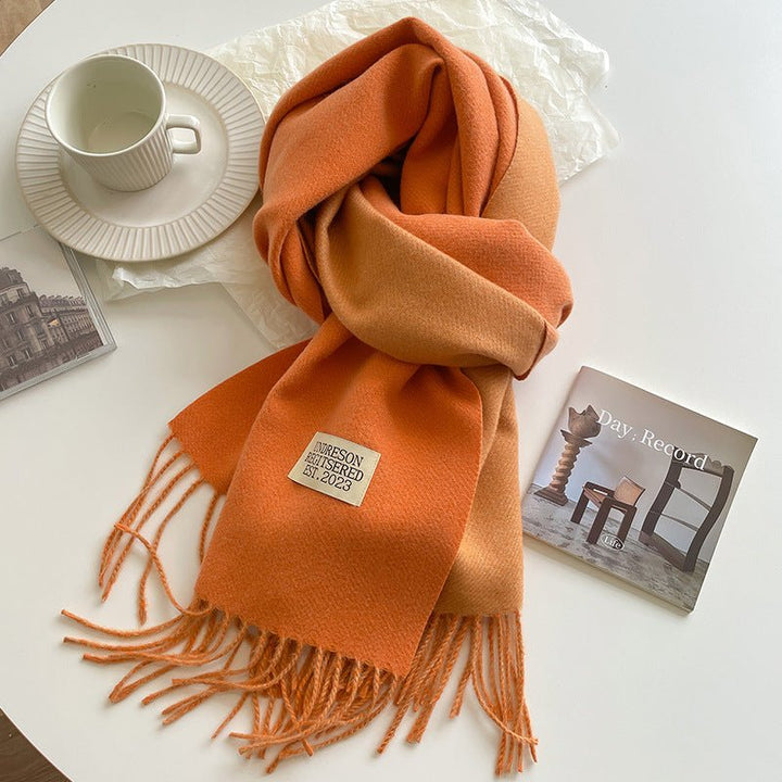 Double - Sided Cashmere Scarf - Zenoora