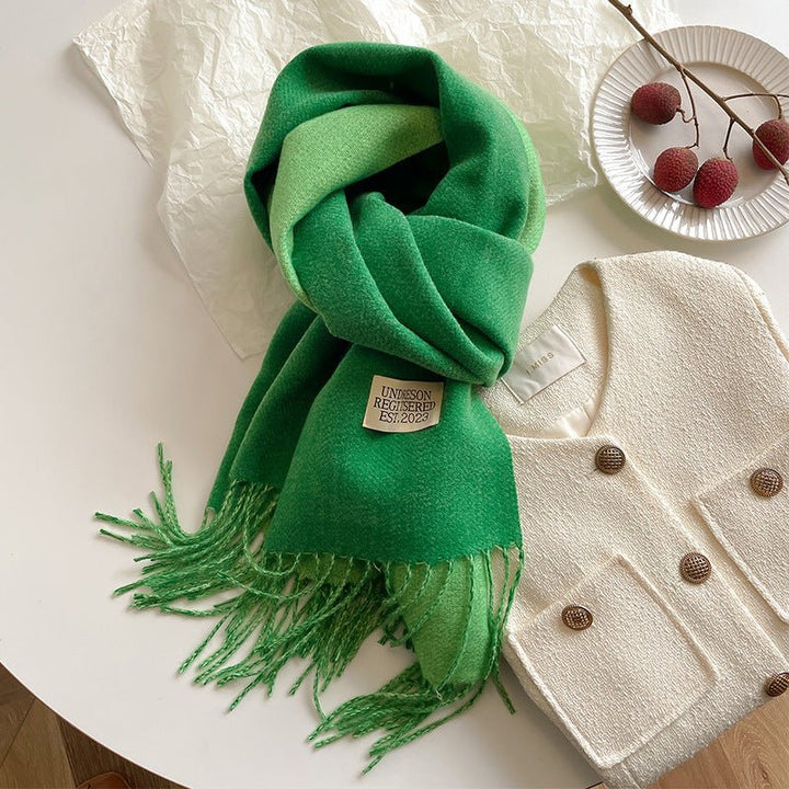 Double - Sided Cashmere Scarf - Zenoora